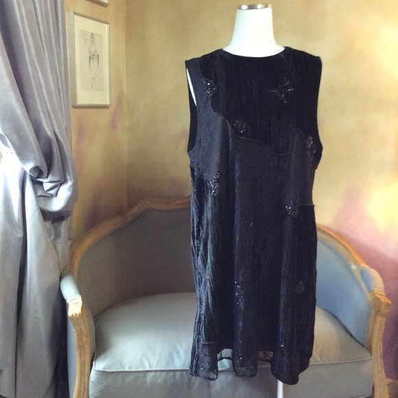 Topshop beaded velvet shift, worn once! - Picture 4 of 16